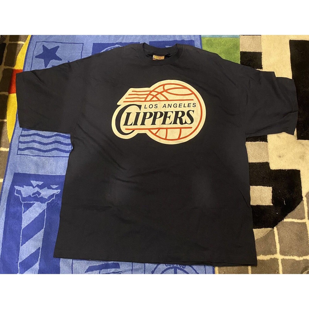 Vintage Los Angeles Clippers Graphic Shirt Carl Banks Big Man Nba Size 3XL XXXL